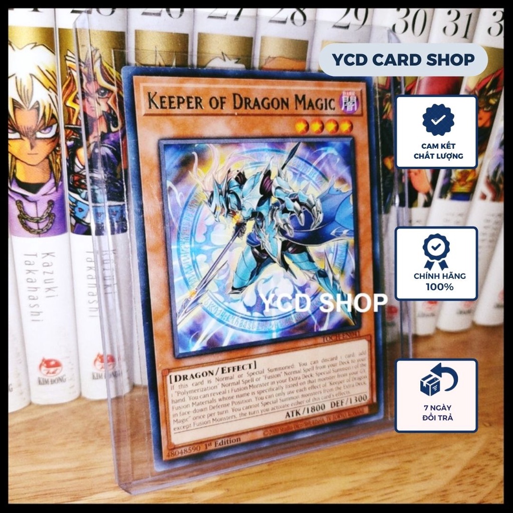 Thẻ bài Yugioh chính hãng Keeper of Dragon Magic Rare Shopee Việt Nam