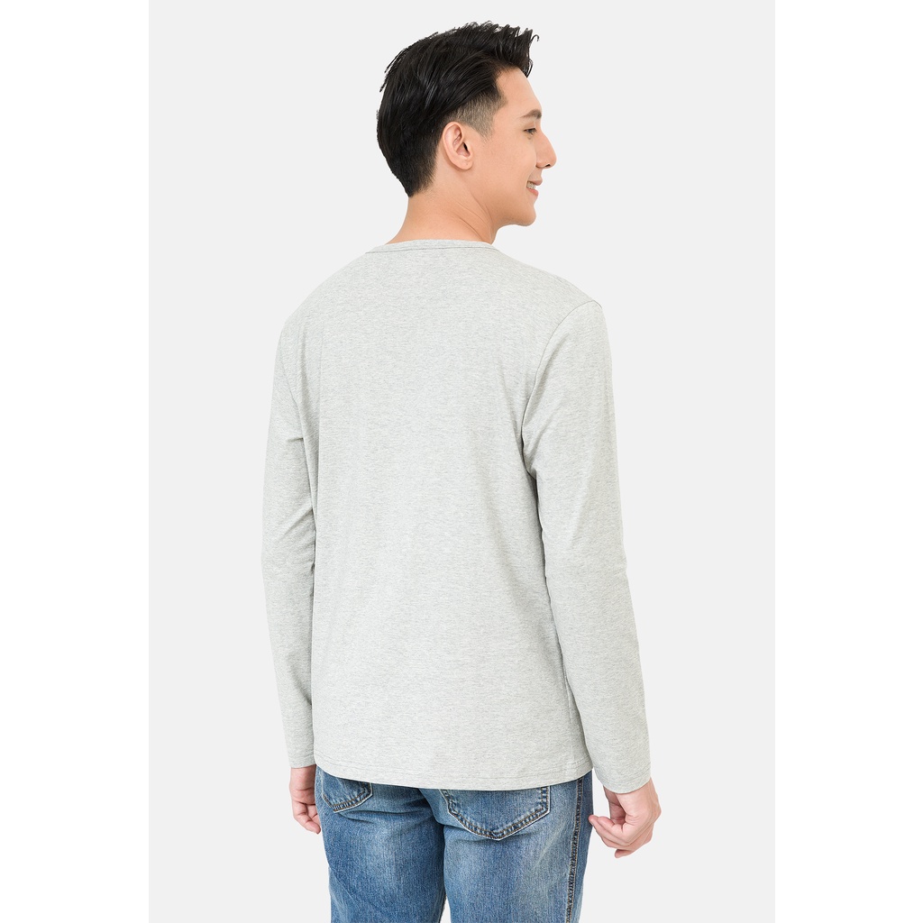 Áo thun nam dài tay cổ trụ Prime Henley Cotton Compact Premium thương hiệu Coolmate