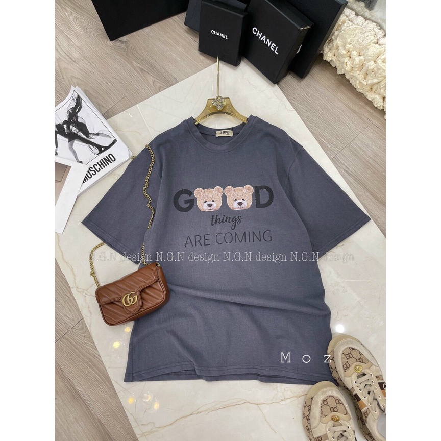 Áo Thun Tay Lỡ Good 2 Mặt Gấu Áo Phông Mát Mịn Dáng Rộng Nam Nữ - ZADOLA FASHION