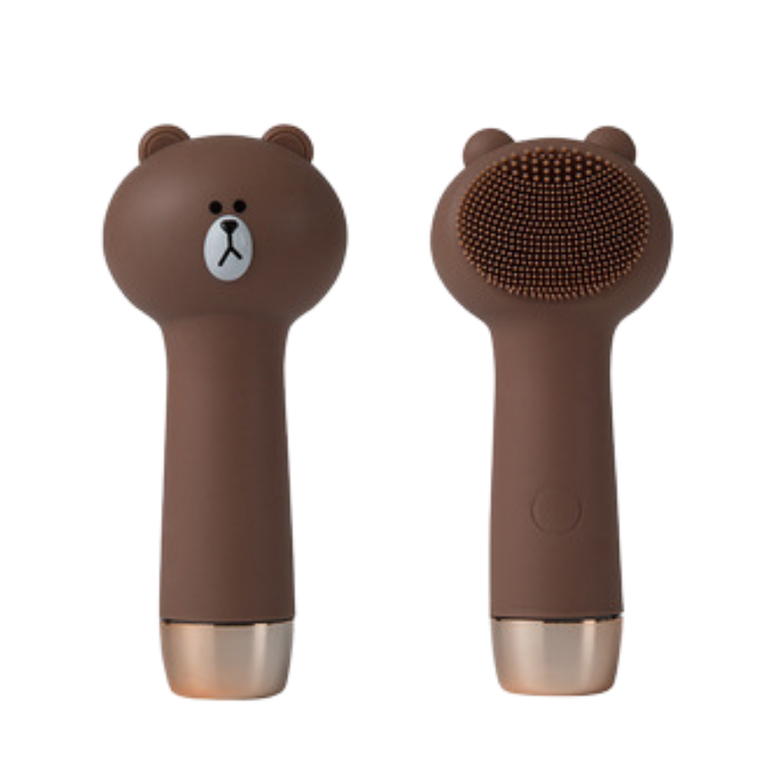 Máy rửa mặt Brown và Cony chạy bằng pin silicon mềm mịn rửa mặt sạch sâu