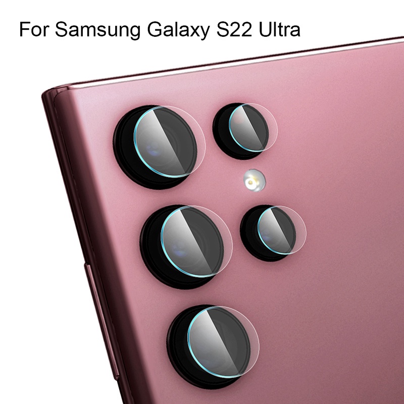 1 Miếng Dán Cường Lực Bảo Vệ Ống Kính Camera Cho Samsung Galaxy S22 S22Plus S22Ultra / HD