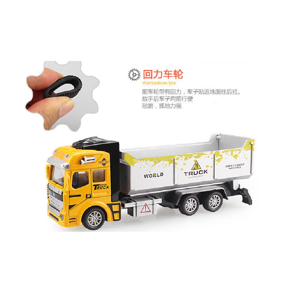 Xe đổ rác, Xe tải, Xe bồn, xe cứu hỏa, xe sửa điện, xe xúc,xe cảnh sát hợp kim sắt siêu bền,đẩy trớn chạy nhanh