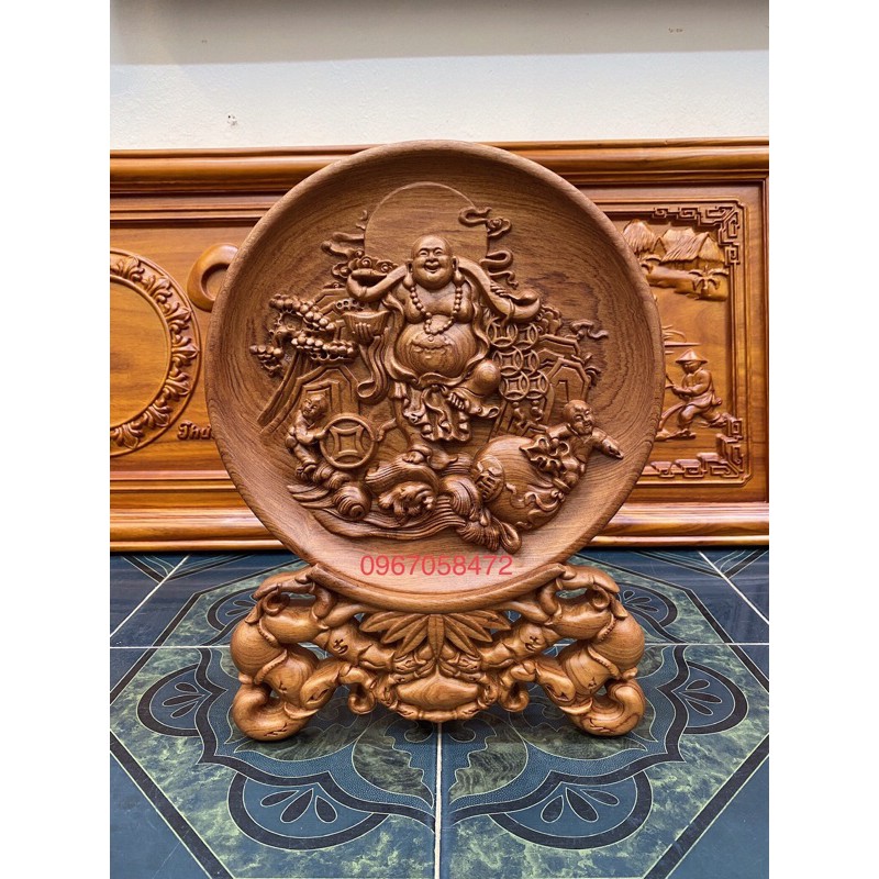 Đĩa phong thuỷ Di Lặc