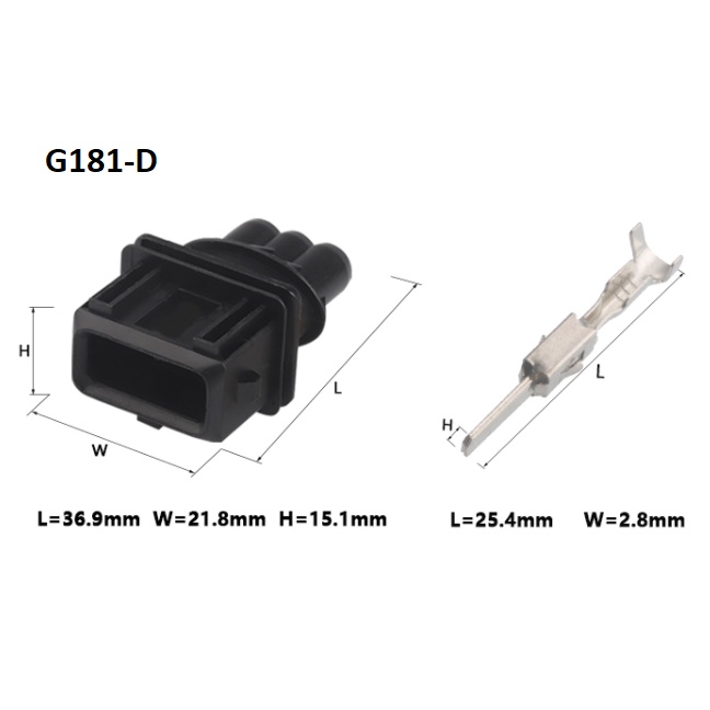 G181-Giắc cắm cảm biến b ga xe hơi 3 lỗ 3.5mm