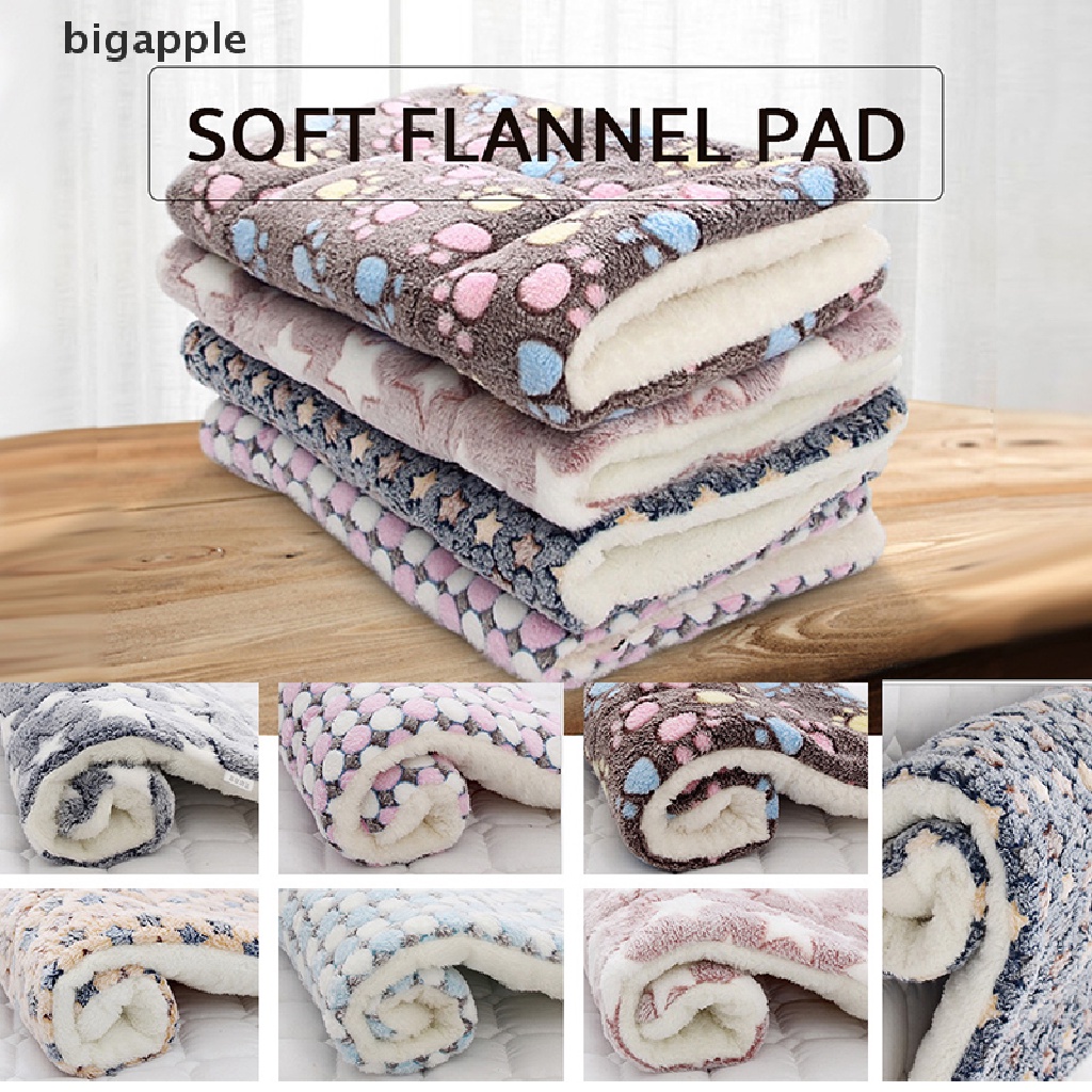 bigapple Dog Bed Pet Cushion Blanket Soft Fleece Cat Cushion Puppy Sofa Mat Pads winter RDG