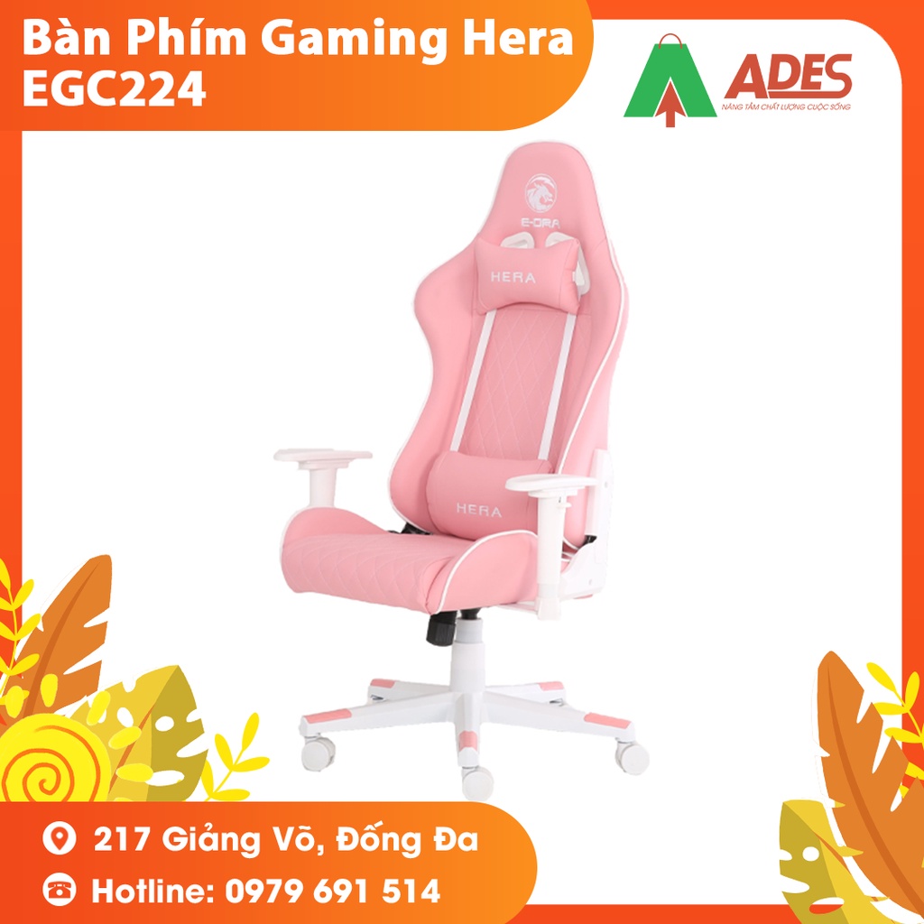 [Mã 154ELSALE2 giảm 7% đơn 300K] Ghế Gaming Edra EGC 224 Hera Pink - Bảo Hành Chính Hãng