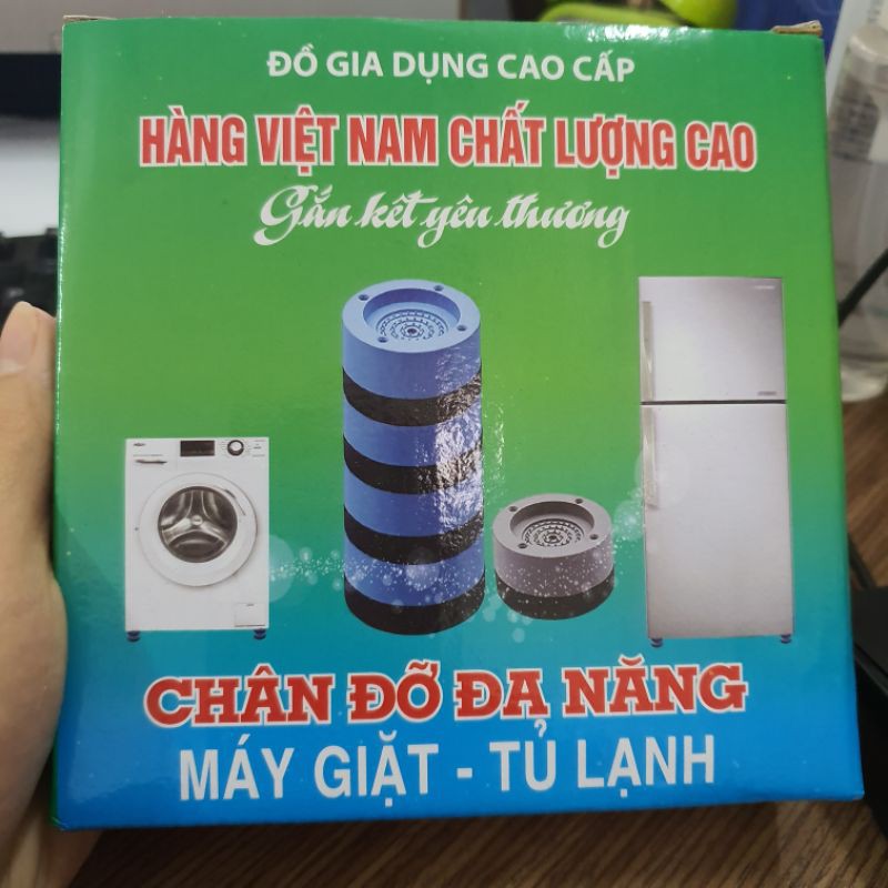 Chân đỡ máy giặt, tủ lạnh chống rung,chống ồn, set 4 miếng.