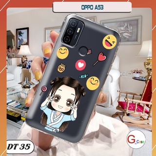 Ốp lưng điện thoại Oppo A53 dẻo trong in hình