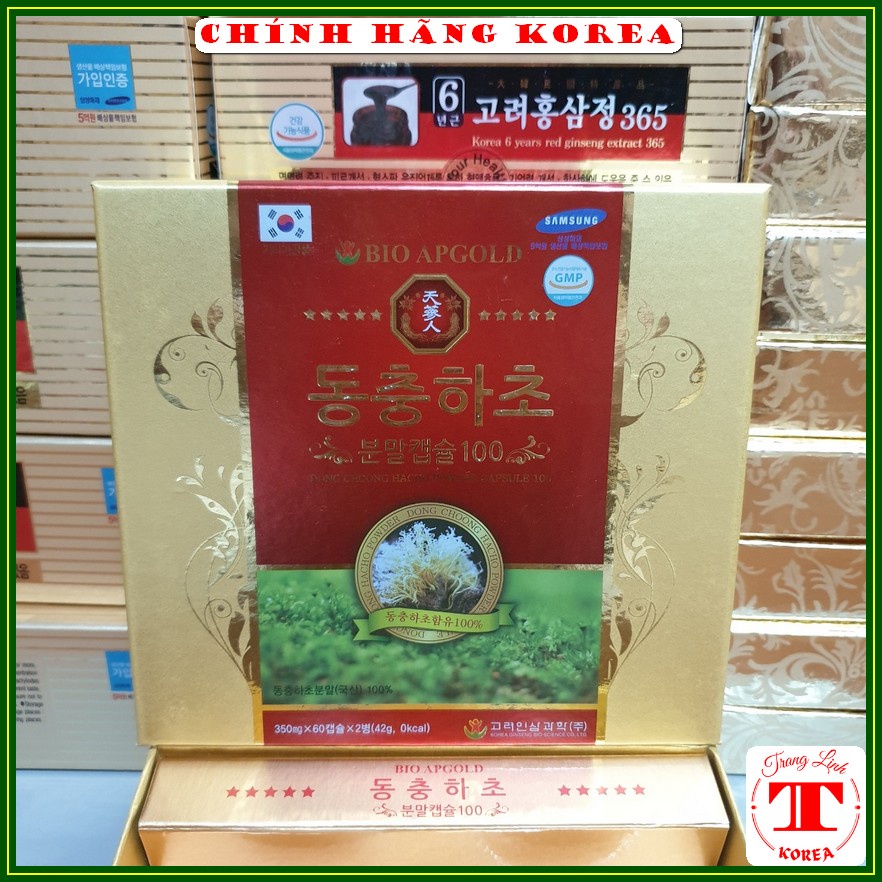 Viên uống đông trùng hạ thảo Bio chính hãng, hộp 120 viên - Đông trùng hạ thảo tăng đề kháng, sức khỏe, phòng ung thư
