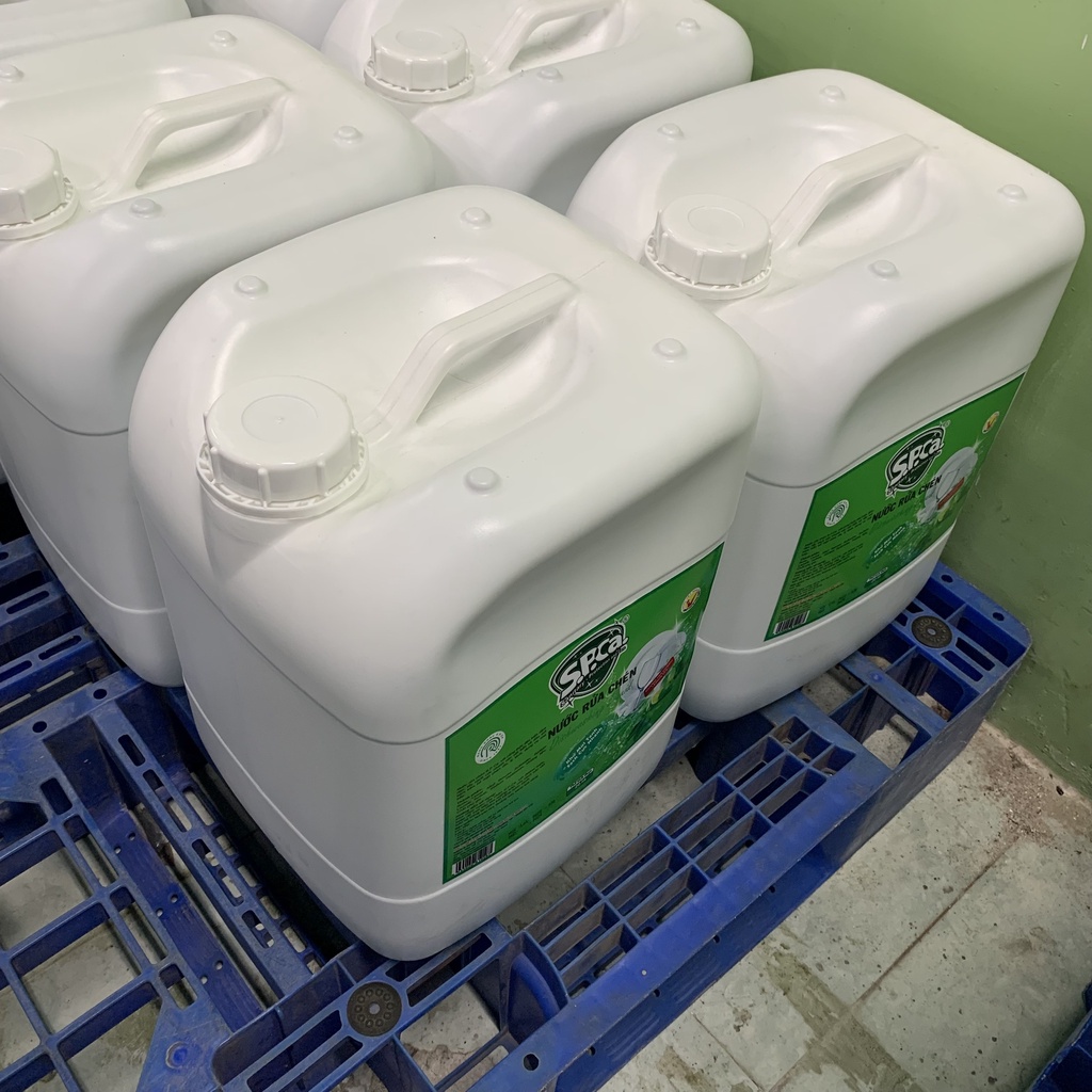 Nước Rửa Chén Can 20 Lít SPCa Cao Cấp Nước Rửa Bát Đậm Đặc Chiết Xuất Chanh Và Trà Xanh