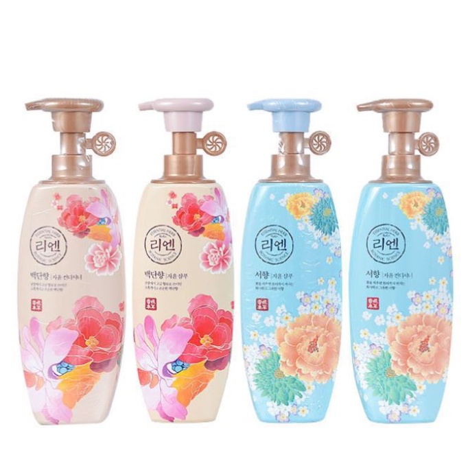 Dầu gội dưỡng mềm tóc hương hoa ReEn Essential Herb Botanic Science - Baekdanhyang Hàn Quốc 500ml