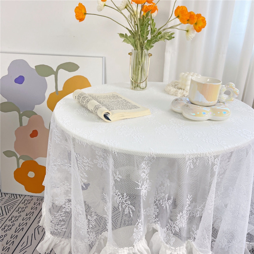 Mục Vụ Phong Cách Tròn Khăn Trải Bàn Vải Ren Khăn Trải Bàn Hình Chữ Nhật Khăn Trải Bàn Vuông Nhà Bộ Bàn Cà Phê