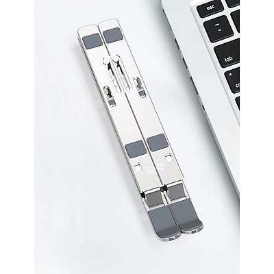 Giá Đỡ Laptop Stand Nhôm Có Thể Gấp Gọn Hỗ Trợ Tản Nhiệt Điều Chỉnh Độ Cao Để Máy Tính Xách Tay MacBook IPad 11-15 inch