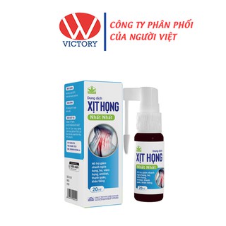 Dung Dịch Xịt Họng Nhất Nhất (Chai 20ml) - Giảm Các Triệu Chứng Viêm Đường Hô Hấp - Victory Pharmacy