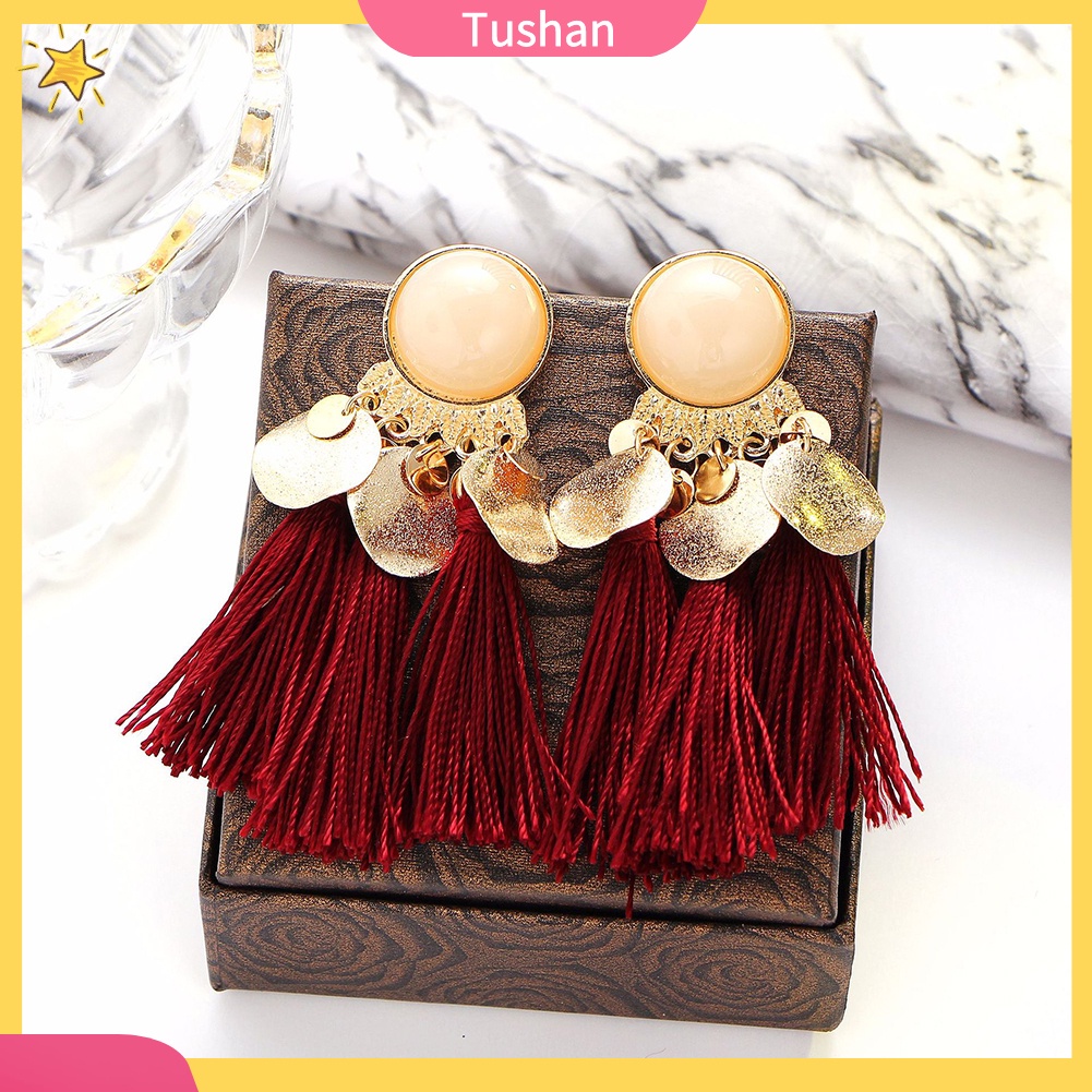Bông tai tua rua phong cách Bohemian cổ điển dành cho nữ