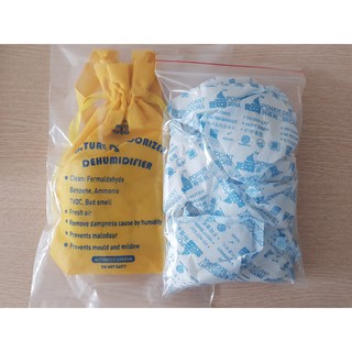 Combo 20 Gói Hút Ẩm 10g + 1 Túi Khử Mùi Đa Năng 250g