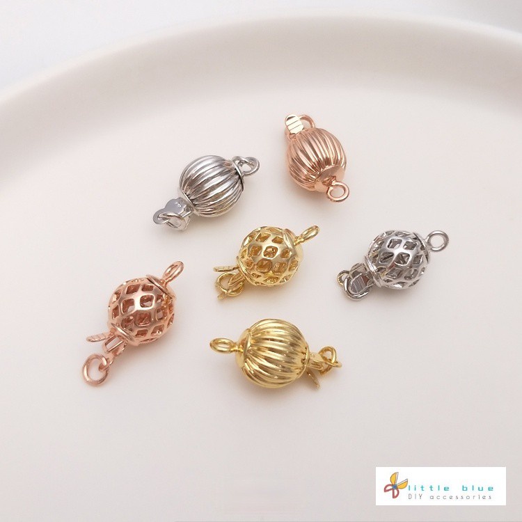 Mặt Dây Chuyền Mạ Vàng Trắng 18K Đính Ngọc Trai Làm Thủ Công diy