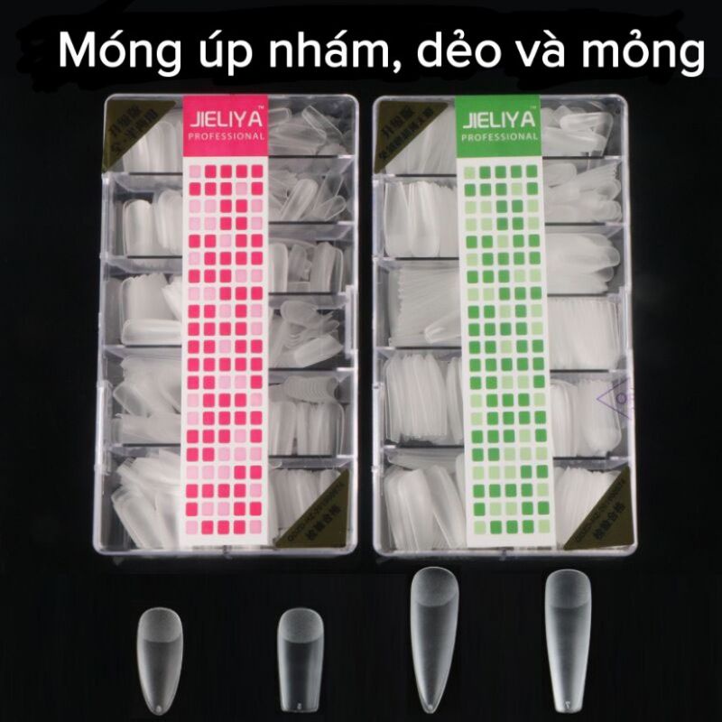 Móng úp JIELIYA trong nhám dẻo, mỏng
