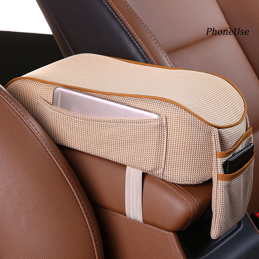 Đệm Lót Hộp Tỳ Tay Xe Hơi Bằng Da PU Cao Cấp