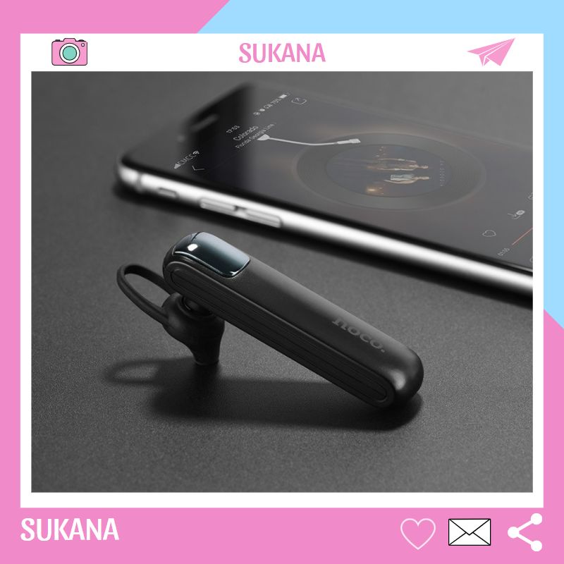 Tai nghe bluetooth không dây chính hãng nhét tai có mic 1 bên cho samsung oppo iphone hoco E37