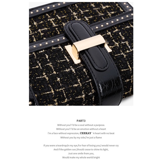 🌸Sẵn hàng túi đen🌸 CEEKAY 67 fullbox thiết kế thời trang cao cấp phong cách phương Tây