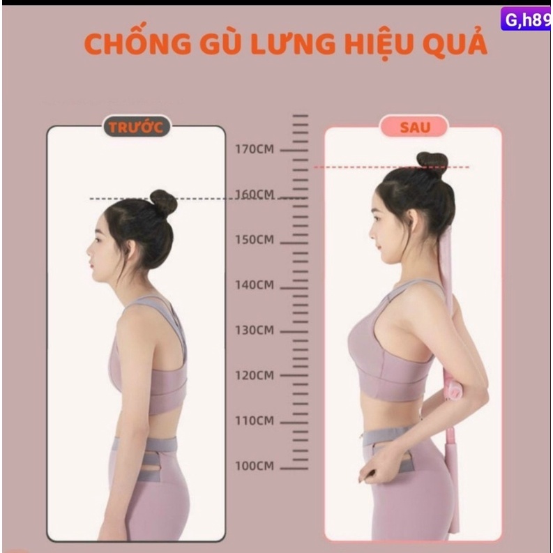 Gậy tập thể hình yoga chống gù lưng.