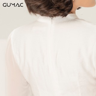 Đầm cổ tàu phối tay GUMAC DA975