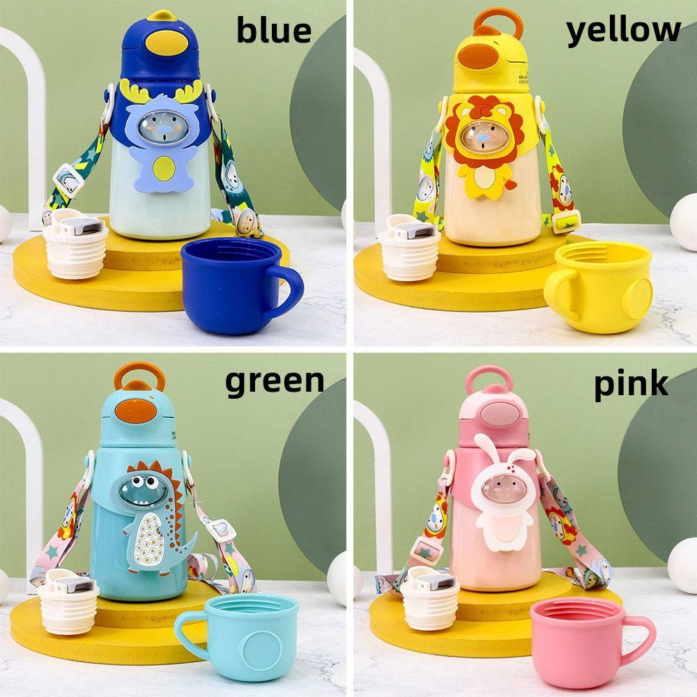 PISTA Bình Nước Giữ Nhiệt Kèm Ống Hút 500ML