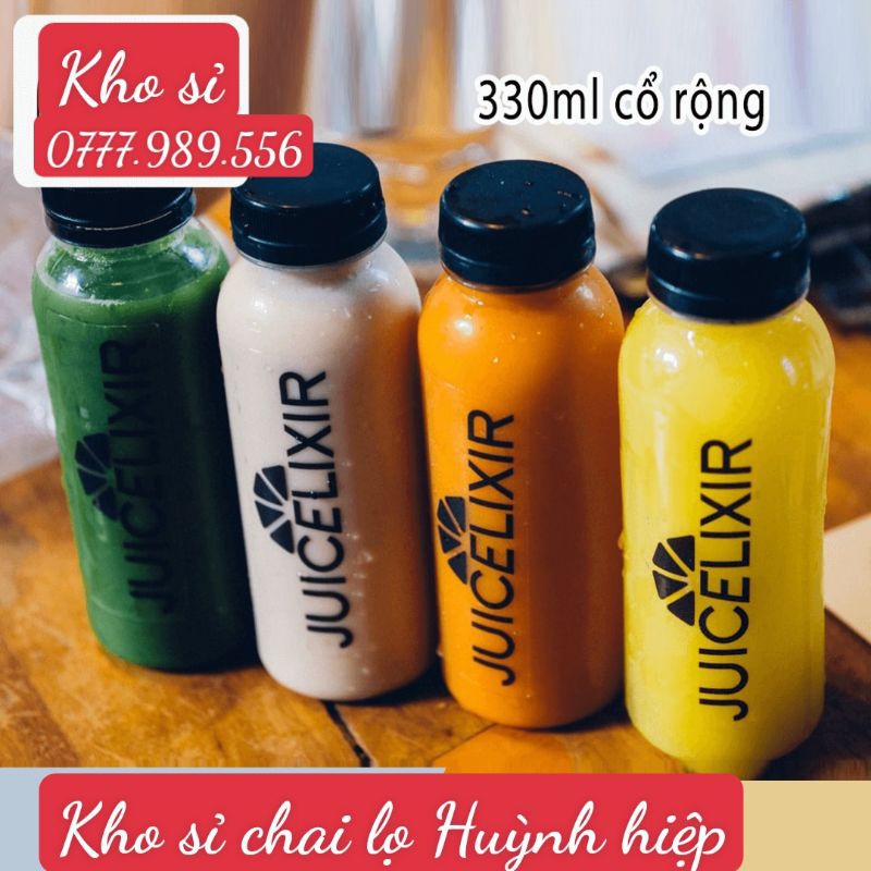 Chai Nhựa Tròn Nắp Đen Miệng Rộng 330ml- Chuyên Đựng Chè Nhưỡng Nhan | BigBuy360 - bigbuy360.vn