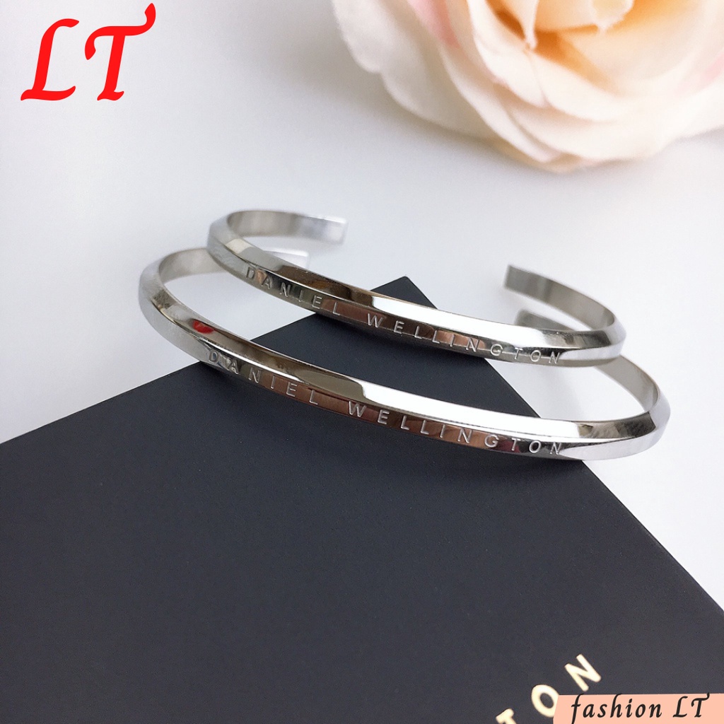 Vòng tay cuff ver cao cấp kiểu chữ C , Lắc tay đôi dành cho Nam Nữ Hot Hiện Nay