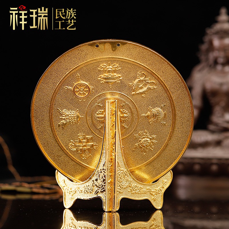 Tượng Phật Tây Tạng 10 Mặt 16cm Bằng Hợp Kim Mạ Vàng Cao Cấp