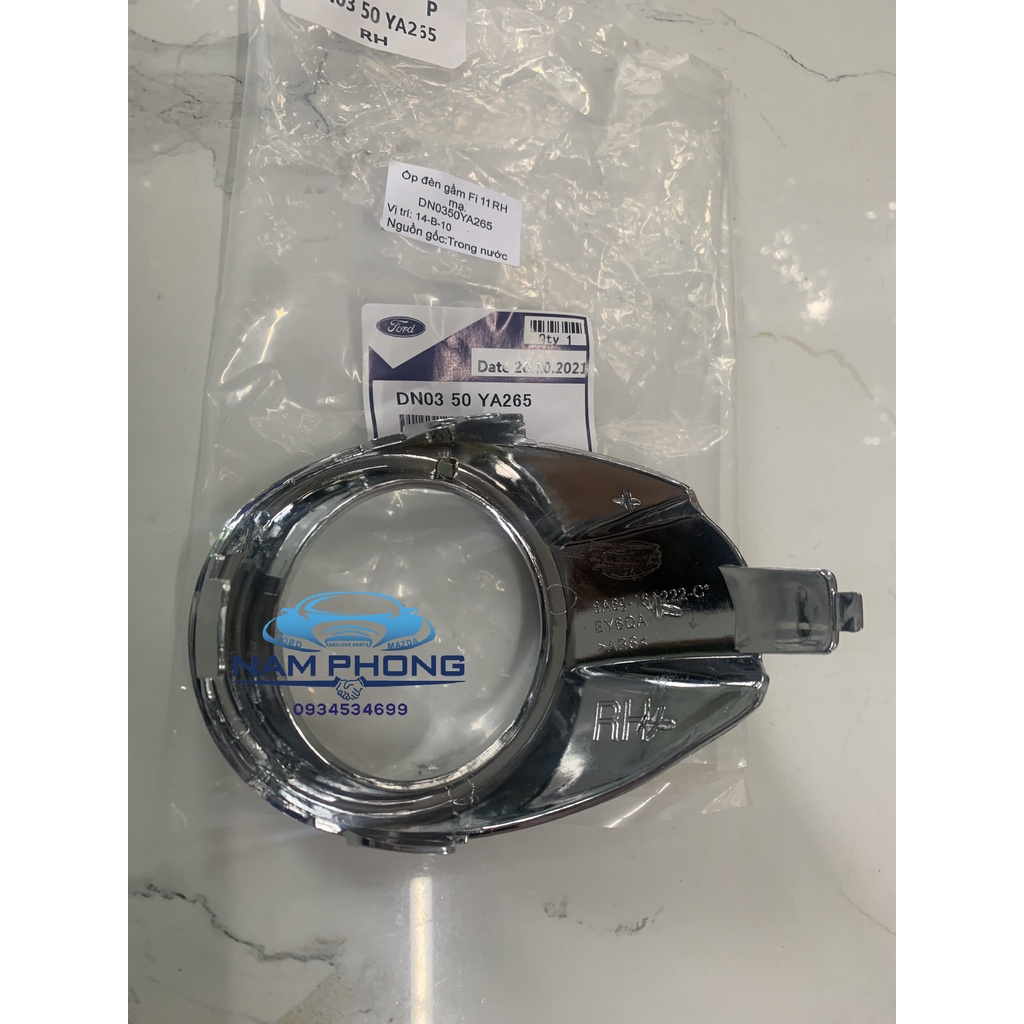 Ốp đèn gầm Fiesta Ốp đèn sương mù 11-15 mạ crome bên phụ RH – DN0350YA265 / DN0351694A64