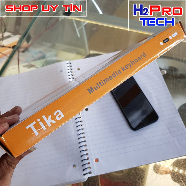 Bàn Phím Mini Tika Chính hãng ( Dành cho iPhone, iPad, Android, Window – kèm 2 pin)