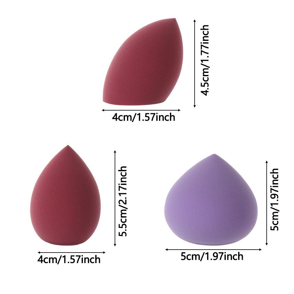 Set 3 Mút Trang Điểm Hình Quả Đào Xinh Xắn