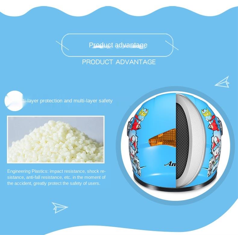 Mũ Bảo Hiểm Đi Xe Máy/ Xe Đạp Giữ An Toàn Cho Bé