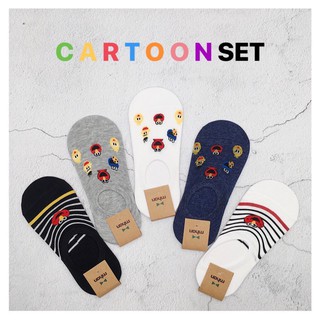 [ Set 5 Đôi Tất ] Tất Vớ Nam - Vớ Lười Cao Cấp