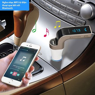 Tẩu Sạc Nghe Nhạc Trên Xe Ô Tô G7 Hỗ Trợ Vừa Nghe Nhạc, Vừa Sạc Điện Thoại Và Sử Dụng Điện Thoại Rảnh Tay