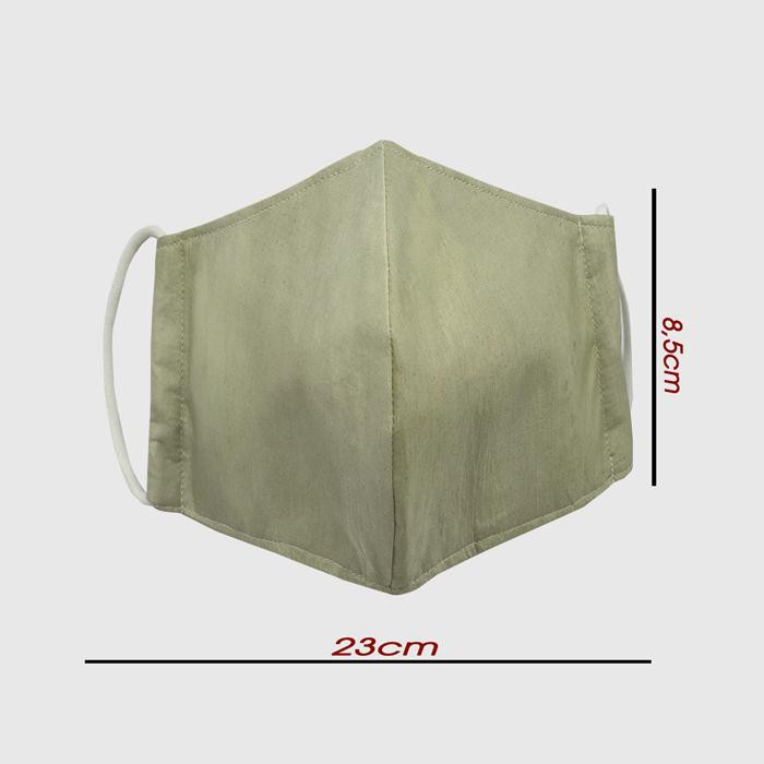 Khẩu trang tơ tằm siêu mềm mát, kháng khuẩn, nhuộm màu tự nhiên 4 lớp cho nữ. | BigBuy360 - bigbuy360.vn