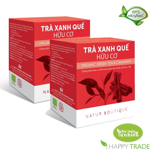 Trà xanh quế hữu cơ FITO (hộp 20 túi lọc)