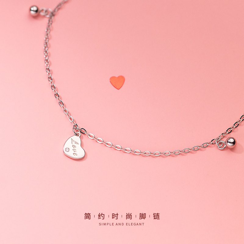 Lắc Chân Mạ Bạc 925 Thiết Kế Đơn Giản Xinh Xắn | BigBuy360 - bigbuy360.vn