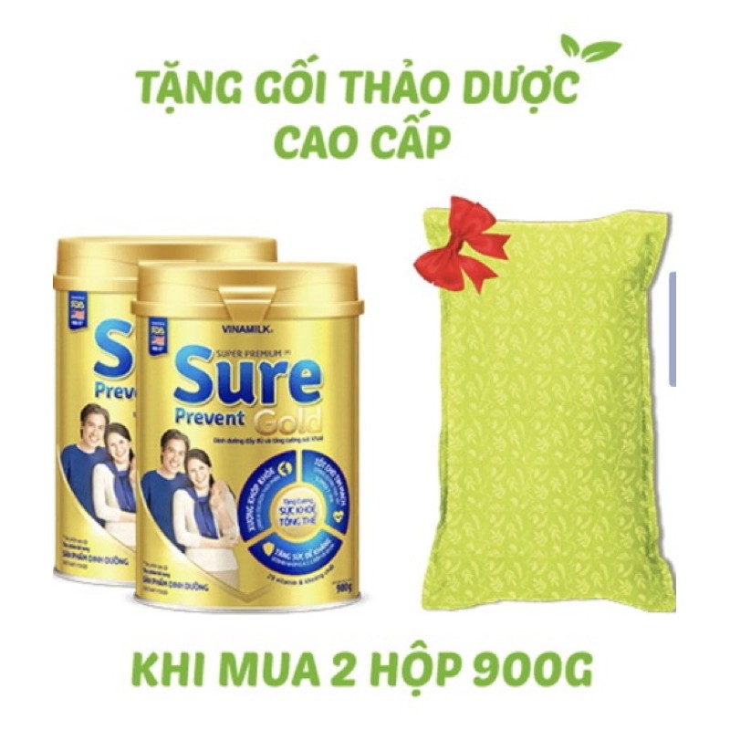 Combo 2 Lon Sure Prevent 900g [ Tặng Gối Thảo Dược ]