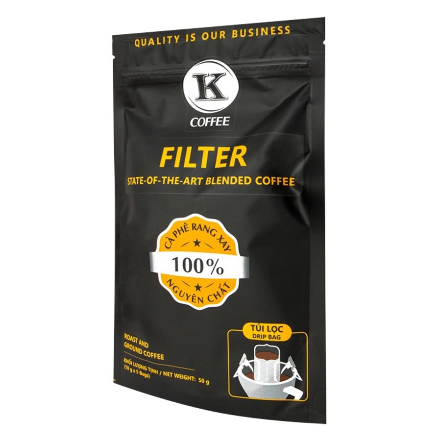 Cà Phê Phin Giấy K Coffee Filter 50g - Cà phê nguyên chất