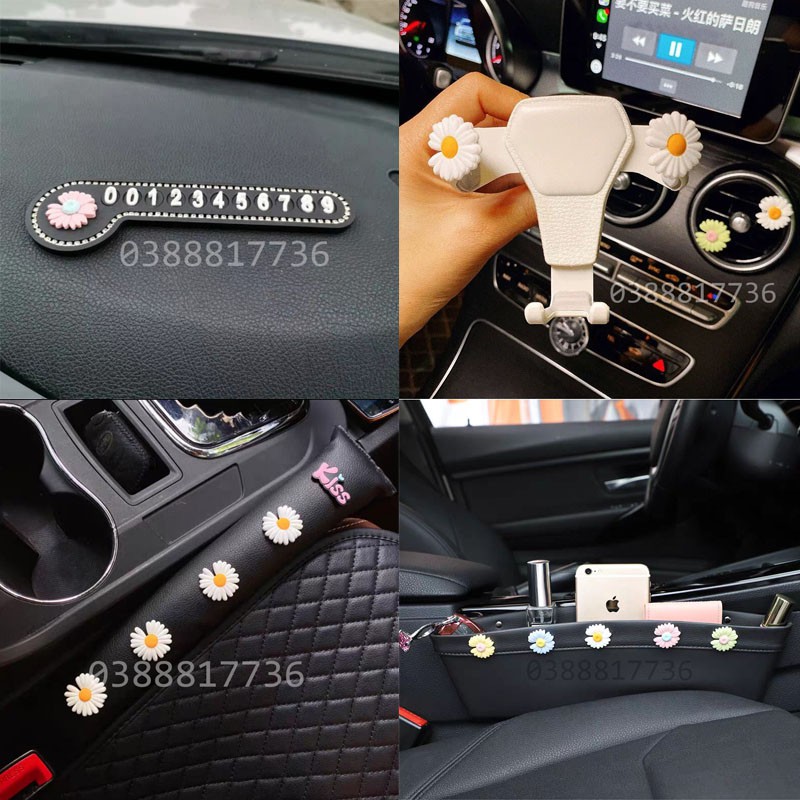 Set Phụ Kiện O To Hoạ Tiết Hoa Cuc G Dragon Thời Trang Shopee Việt Nam