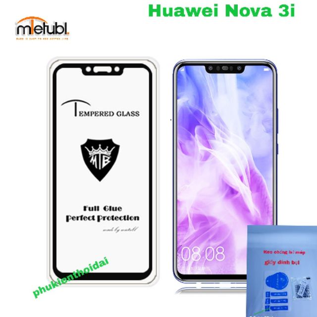 Huawei Nova 3i cường lực 5D FREESHIP Từ 50k Full màn hình viền mỏng ( tặng keo mép giấy lấy bụi )