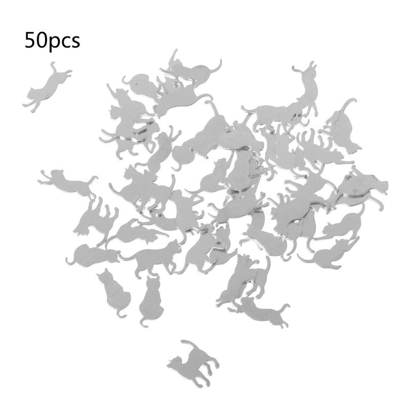 500 Mặt trang sức hình mèo con bằng kim loại dễ thương xinh xắn