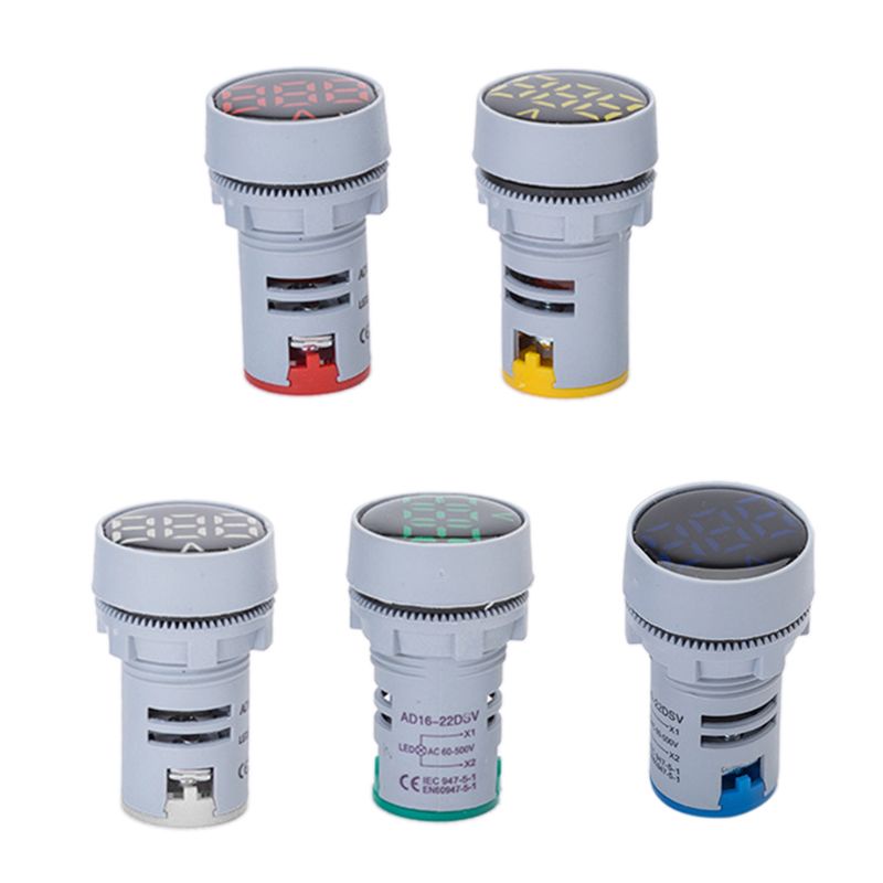Vôn Kế Dạng Tròn 22mm Ac 24-500v