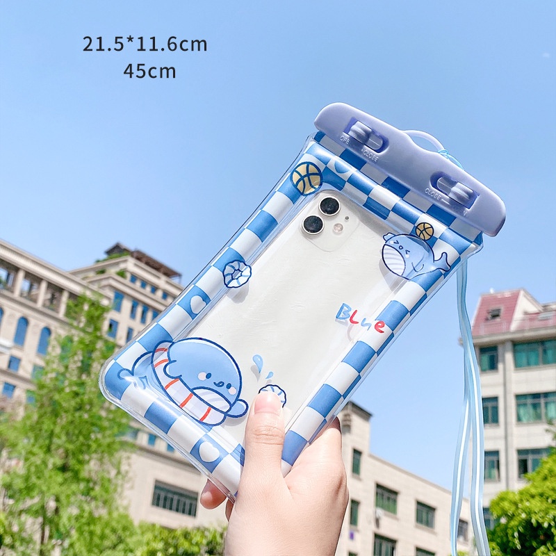 Túi Chống Nước Điện Thoại , Túi Bảo Vệ Điện Thoại Dưới Nước Đi Biển Đi Bơi Hoạt Hình Dễ Thương
