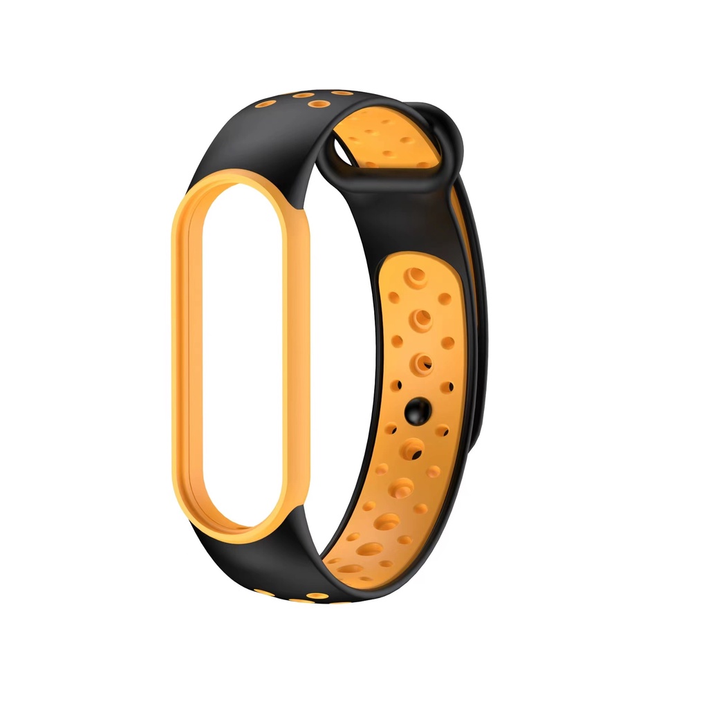 Dây Đeo Thay Thế Chất Liệu Silicon Màu Trơn Cho xiaomi mi band 5 6