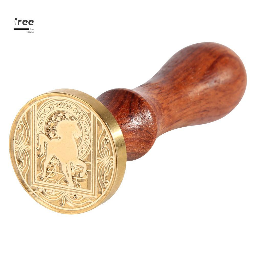 Con dấu đóng sáp chất liệu hợp kim có thể tháo rời với tay cầm bằng gỗ | BigBuy360 - bigbuy360.vn