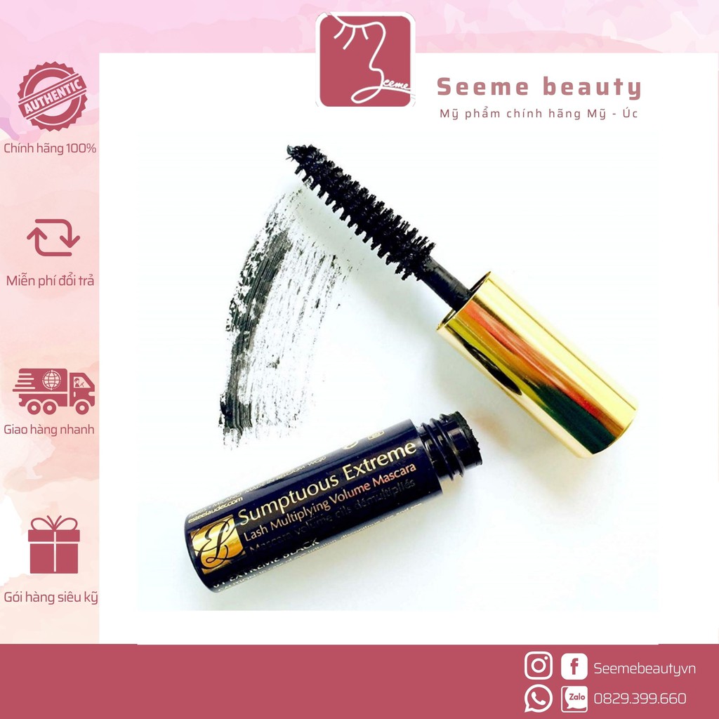 Chuốt Mi Nâng Dày Mi Estee Lauder Sumptuous Extreme Lash Multiplying Volume Mascara Mini [SeeMe Beauty]